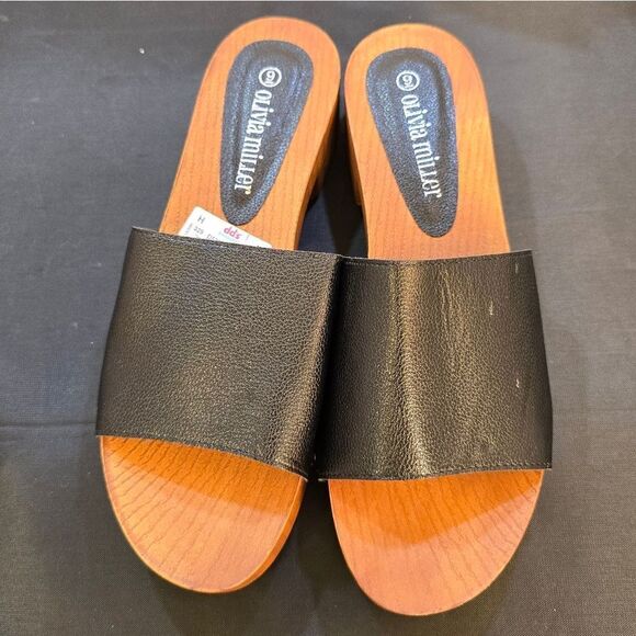 BRAND NEW OLIVER MILLER WOMEN'S HEELS SLIP-ON OPEN-TOE PLATFORM SANDAL - Picture 2 of 13